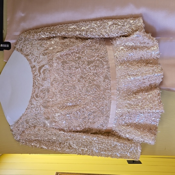 Sequins! Kay Unger dress, size 10, professionally dry cleaned. - Picture 2 of 8